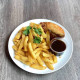 Roast Chicken with Chips & Gravy鸡扒条